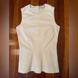 Stella McCartney Cream Peplum Tank Top, Sz S